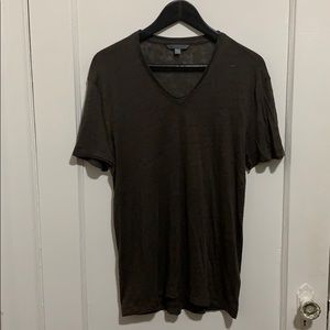 John Varvatos Collection Double-Layer V-Neck Tee